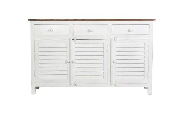Madrid Sideboard (M) White with Distressed Edges - Image 6