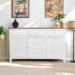 Madrid Sideboard (M) White with Distressed Edges - Image 3