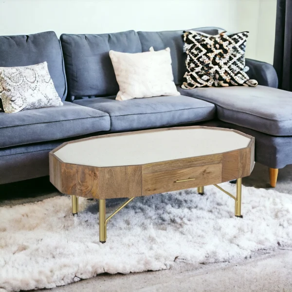 Bruges Coffee Table with Terrazzo - Image 2