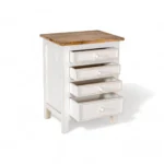 Madrid Bed Side Table in White - Image 5