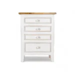 Madrid Bed Side Table in White - Image 4