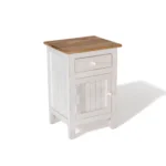 Madrid Bed Side Table in White