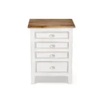 Madrid Bed Side Table in White - Image 3