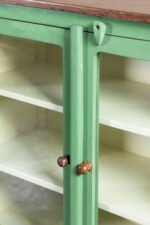 Madrid Crockery Cabinet with Glass Doors (Olive Green) - Image 11