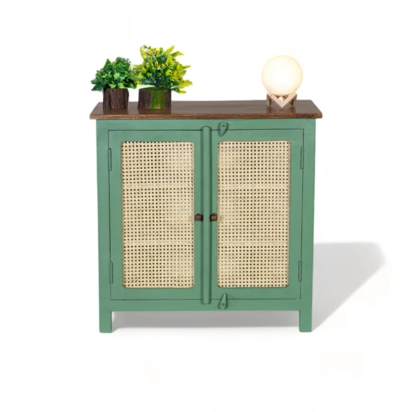 Madrid Crockery Cabinet with Cane Doors - Image 7