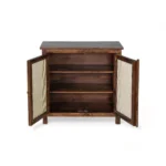 Madrid Crockery Cabinet with Cane Doors in Tubaq - Image 6