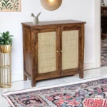 Madrid Crockery Cabinet with Cane Doors in Tubaq - Image 3