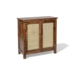 Madrid Crockery Cabinet with Cane Doors in Tubaq - Image 5