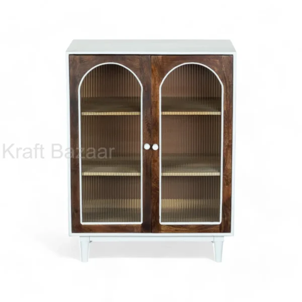 Luffy Sideboard (White+Fluted glass) - Image 1