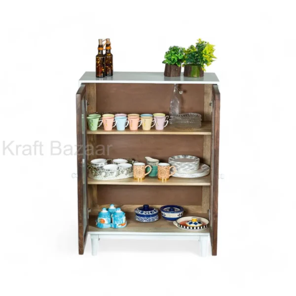 Luffy Sideboard (White+Fluted glass) - Image 8