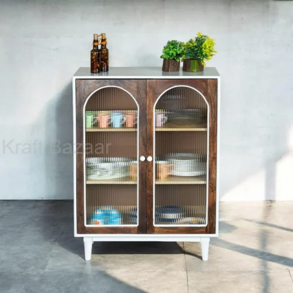 Luffy Sideboard (White+Fluted glass) - Image 5