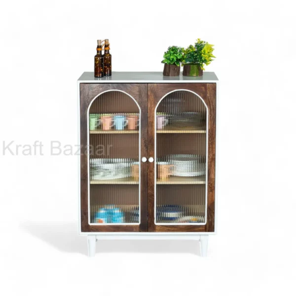 Luffy Sideboard (White+Fluted glass) - Image 6