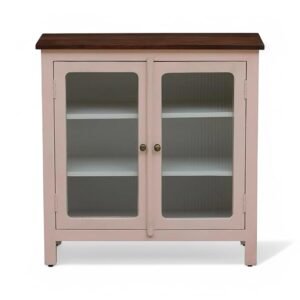 Madrid Crockery Cabinet with Line Glass doors