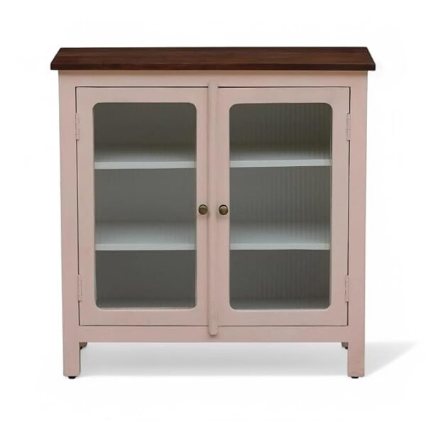 Madrid Crockery Cabinet with Line Glass doors - Image 1