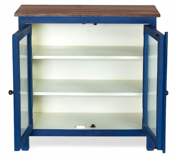 Madrid Crockery Cabinet with Line Glass Door - Image 7