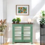 Madrid Crockery Cabinet with Line Glass doors - Image 2