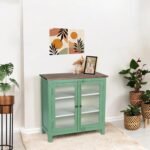 Madrid Crockery Cabinet with Line Glass doors - Image 4