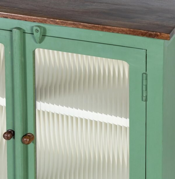 Madrid Crockery Cabinet with Line Glass doors - Image 8