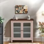 Madrid Crockery Cabinet with Line Glass doors - Image 3