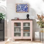Madrid Crockery Cabinet with Line Glass doors - Image 2