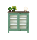Madrid Crockery Cabinet with Line Glass doors