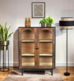 Luffy Sideboard (Black + Fluted Glass) - Image 3