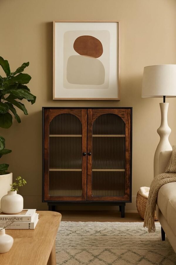 Luffy Sideboard (Black + Fluted Glass) - Image 2