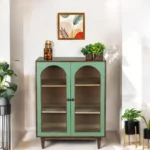 Luffy Sideboard in Olive Green and Fluted Glass - Image 3