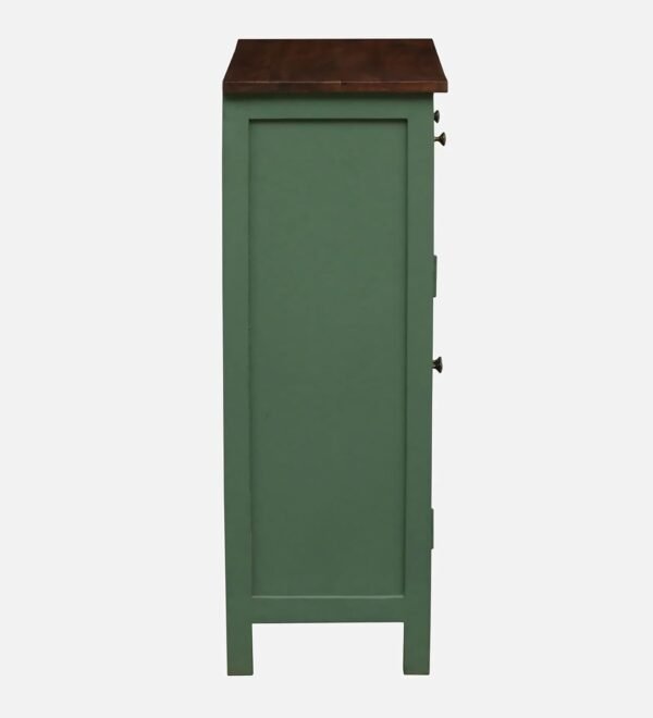 Madrid 2 Drawers Crockery Cabinet Finish - Primeum Olive Green & Off White - Image 7