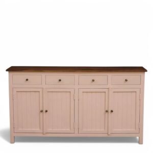 Madrid Sideboard (L)Scratch Resistant Tubaq Top and Rosette Pink