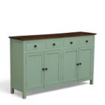 Madrid Sideboard (L)Scratch Resistant Tubaq Top and Sage Green - Image 5