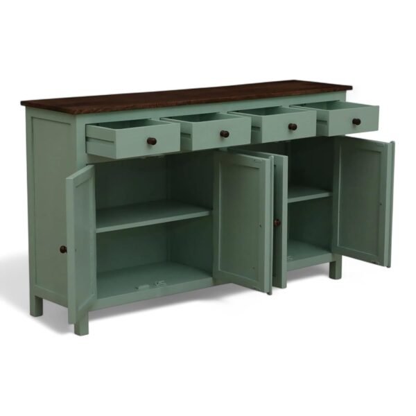 Madrid Sideboard (L)Scratch Resistant Tubaq Top and Sage Green - Image 6