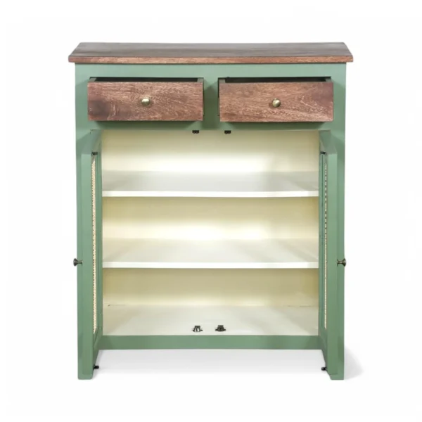 Madrid 2 Drawers Sideboard With Cane/Rattan Doors - Image 6