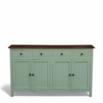 Madrid Sideboard (L)Scratch Resistant Tubaq Top and Sage Green