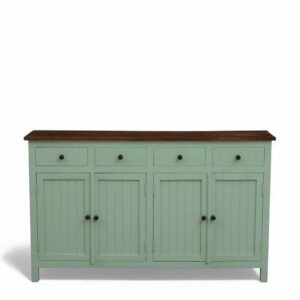 Madrid Sideboard (L)Scratch Resistant Tubaq Top and Sage Green