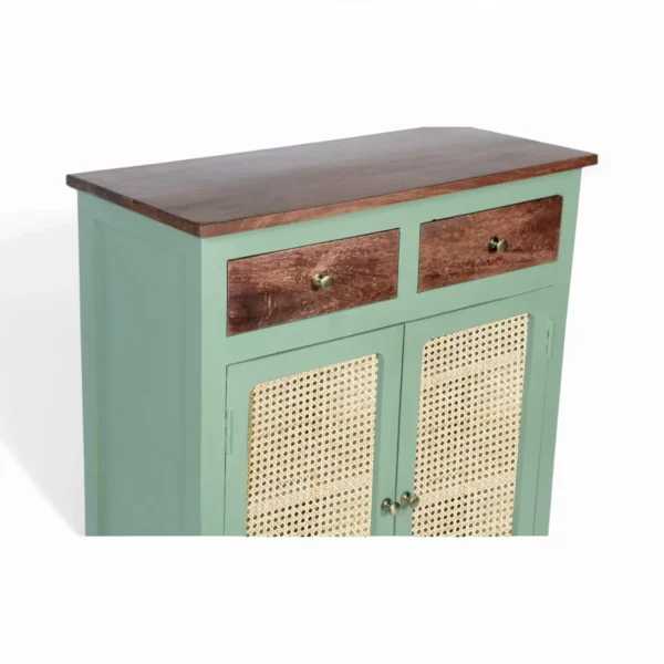 Madrid 2 Drawers Sideboard With Cane/Rattan Doors - Image 7