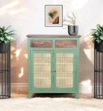 Madrid 2 Drawers Sideboard With Cane/Rattan Doors - Image 3