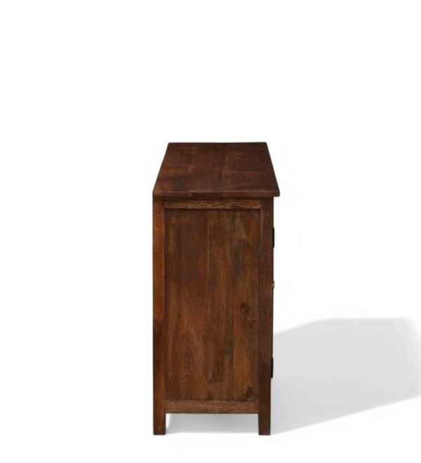 Madrid 4-Door Glass Sideboard Cabinet, Finish - Scratch Resistant Tubaq - Image 6