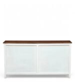 Madrid 4-Door Glass Sideboard, Finish-Premium White - Image 6
