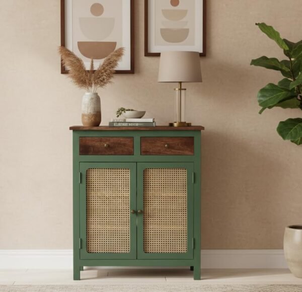 Madrid 2 Drawers Sideboard With Cane/Rattan Doors - Image 2