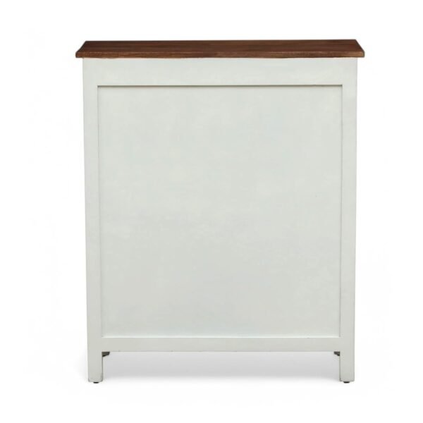 Madrid Crockery Cabinet with Drawers , Finish- Premium Pearl White - Image 6