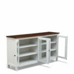 Madrid 4-Door Glass Sideboard, Finish-Premium White - Image 5