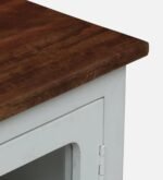 Madrid 4-Door Glass Sideboard, Finish-Premium White - Image 9