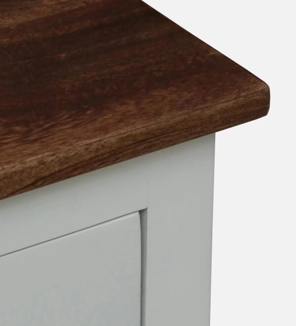 Madrid Crockery Cabinet with Drawers , Finish- Premium Pearl White - Image 7