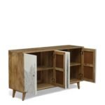 Ranthambore Sideboard Cabinet Natural and White - Image 5