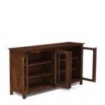 Madrid 4-Door Glass Sideboard Cabinet, Finish - Scratch Resistant Tubaq - Image 5