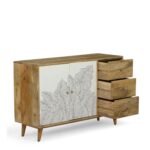 Ranthambore 2-Door Sideboard Natural and White - Image 6