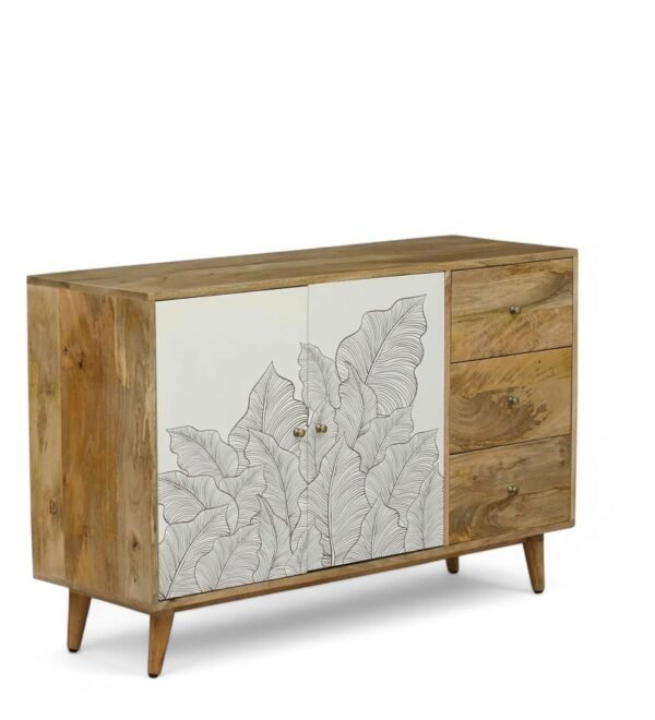 Ranthambore 2-Door Sideboard Natural and White - Image 5
