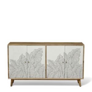 Ranthambore Sideboard Cabinet Natural and White
