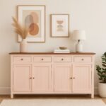 Madrid Sideboard (L)Scratch Resistant Tubaq Top and Rosette Pink - Image 2